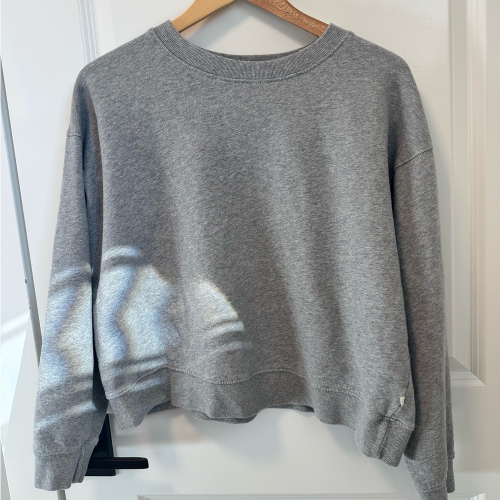 Velvet by Jenny Graham Ynez Gray Crewneck Sweatshirt - Picture 3 of 4